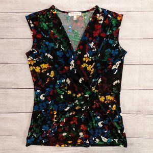 Chaus Floral Sleeveless Blouse S